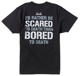 Mens Scared T-Shirt Black