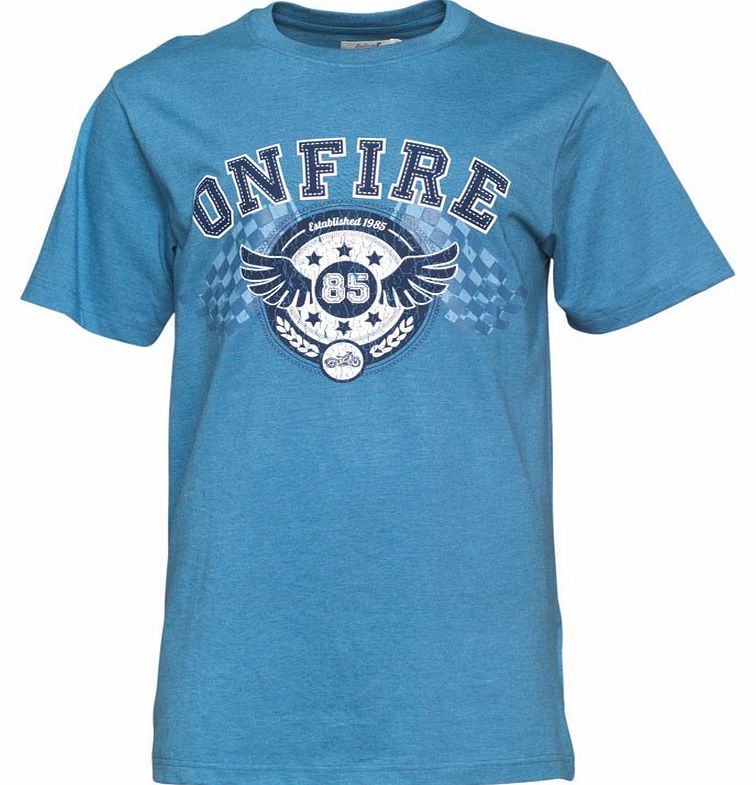 Onfire Mens T-Shirt Blue