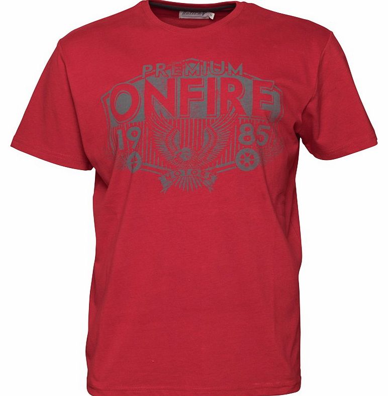Onfire Mens T-Shirt Red