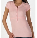 Womens Jade Grandad T-Shirt Pink