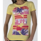 Onfire Womens Sunset T-Shirt Lemon