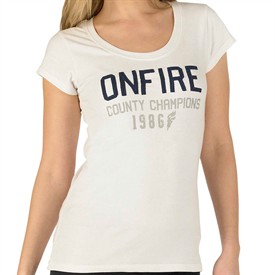 Onfire Womens T-Shirt White