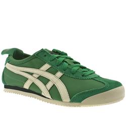Onitsuka Tiger Female Onitsuka Tiger Mexico 66 Leather Upper Fashion Trainers in Green