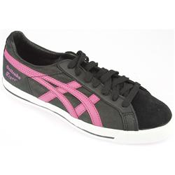 Male Fabre 74 Leather Upper Textile Lining Fashion Trainers in Black-Pink