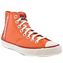 Male Layup 72 Manmade Upper Fashion Trainers in Orange