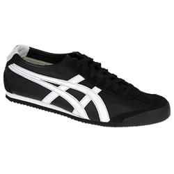 Onitsuka Tiger Male Mexico 66 - The Snake Leather Upper Textile Lining Fashion Trainers in Black - White