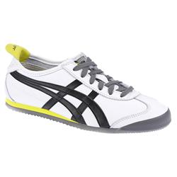 Onitsuka Tiger Male Mexico 66 Leather Upper Textile Lining Fashion Bold in White-Black