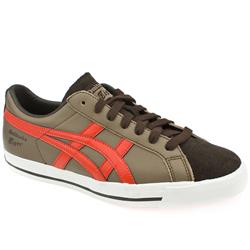 Onitsuka Tiger Male Onitsuka Fabre 74 Leather Upper Fashion Trainers in Brown and Orange
