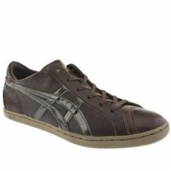 Onitsuka Tiger Male Onitsuka Seck Lo Leather Upper Fashion Trainers in Dark Brown