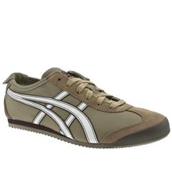 Onitsuka Tiger Male Onitsuka Tiger Mexico 66 Leather Upper Fashion Trainers in Beige