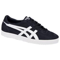 Male Vikka Leather Upper Textile Lining Fashion Trainers in Navy