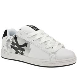 Male Zoo York Kubler Leather Upper Fashion Trainers in White and Black