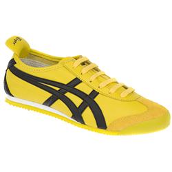Onitsuka Tiger Mens Mexico 66 Leather Upper Textile Lining Fashion Trainers in Yellow