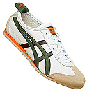 Mexico 66 White/Olive Leather Trainers