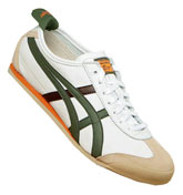 Onitsuka Tiger Onitsuka Mexico 66 White/Olive Leather Trainers