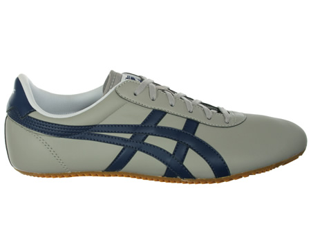 Tai-Chi Grey/Navy Leather Trainers
