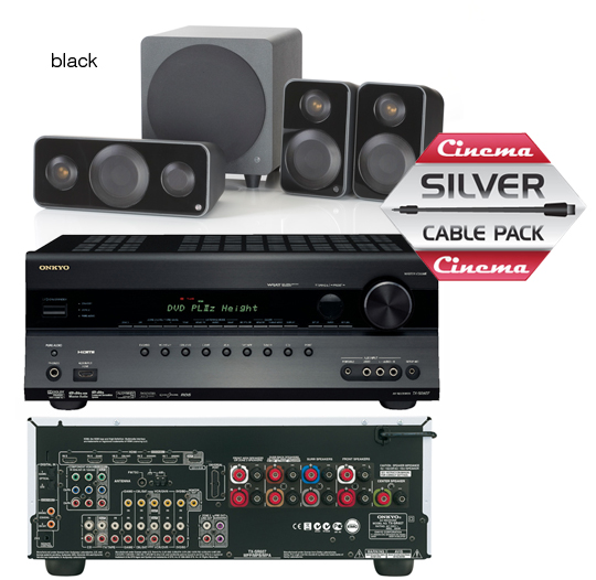 Onkyo TX-SR607 With Monitor Audio Vector