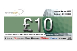 Online Golf andpound;10 Gift Voucher Free Delivery