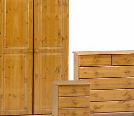 OnlineDiscountStore High Quality Richmond Solid Scandinavian Pine 3 Piece Bedroom Suite Package Deal