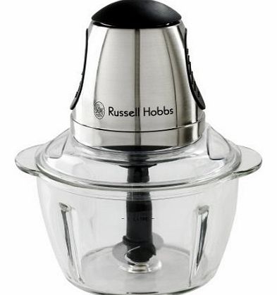 New Russell Hobbs 14568 Mini Food Processor with Glass Chopping Bowl
