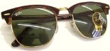 onlinesunspecs Ray Ban Clubmaster Originals Sunglasses New 51mm lens size - Model no. 3016 - Mock Tortoise/Gold (Arista) Frame G15 XLT Lens - Brand New