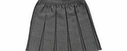School Skirt Girls Box Pleat Uniform All Colours Sizes-Grey-11-12 Years