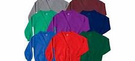 School Uniform Sweatshirt Cardigan Fleece Cardy-Royal Blue-3-4 Years