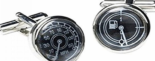Onyx-Art London Car Speedo Petrol Guage Cufflinks in Gift Box - Onyx-Art London CK85