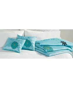 Runner and Cushion Case Set - Turquoise