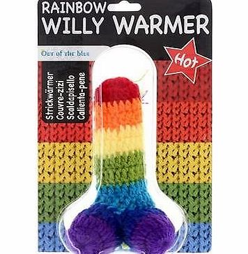 Rainbow Knitted Willy Warmer -A Great Novelty ``Sexy`` Gift / Present
