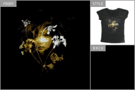 opeth (Flower Girl) Fitted T-Shirt ome_OPEGB05