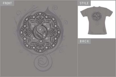 (Grey) Fitted T-Shirt cid_3649skc