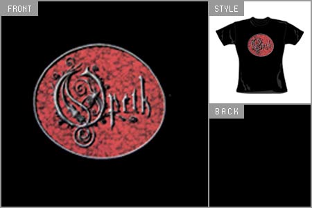 Opeth (Red Logo) Fitted T-Shirt ome_OPEGB03
