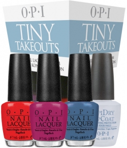 OPI. OPI TINY TAKEOUTS MINI COLLECTION (4 PRODUCTS)