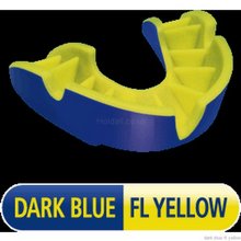 Opro Shield Dark Blue FL Yellow Mouthguard