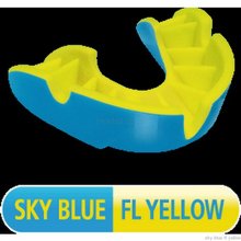 Opro Shield Sky Blue FL Yellow Mouthguard