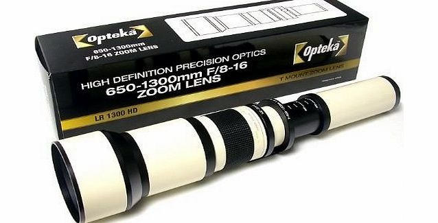 Opteka 650-1300mm High Definition Telephoto Lens for Sony Alpha A900, A700, A350, A300, A200, amp; A100 Digital SLR Cameras