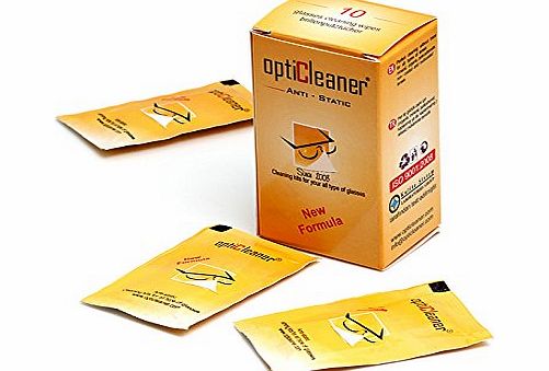 Opticlearner Anti-fog Anti-static Glasses Disposable Cleaning Wipes Camera Lens Wiping Paper ComputerMonitor Cleaner Wipes (10 pcs)
