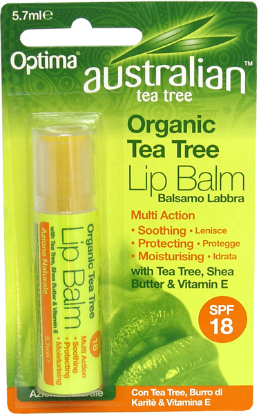 Optima Australian Tea Tree Lip Balm SPF18 5.7ml