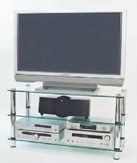 Optimum AV300 MK II 3 Shelf A/V Equipment Rack - 500mm- : Stainless Steel