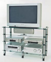 Optimum AV400 MK II 4 Shelf A/V Equipment Rack - 400mm- : Stainless Steel