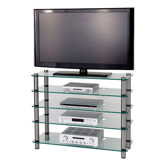 Optimum International Optimum AV500SL Slimline Glass TV Stand - Light