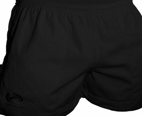 Optimum Mens Auckland Rugby Short - Black, 36-Inch