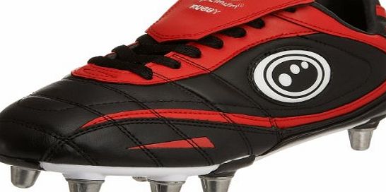 Optimum Mens Inferno Rugby, Black/Red, 8 UK