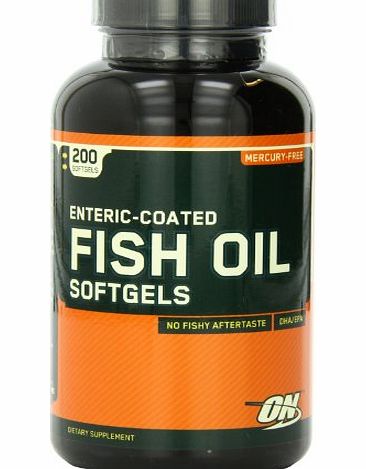 Optimum Nutrition Enteric-Coated Fish Oil Softgels - Tub of 200