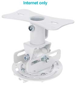 Universal White Projector Ceiling Mount