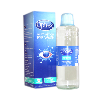 Optrex Multi Action Eye Wash 300ml With Eye Bath