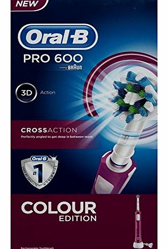 Oral-B 600 Purple Power Pro Cross Action Toothbrush