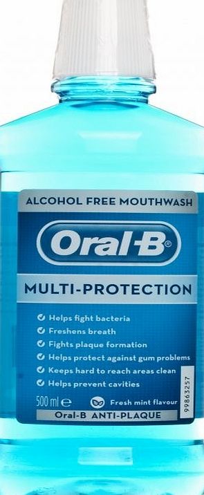 Oral B Anti Plaque Alcohol Free Mouth Rinse