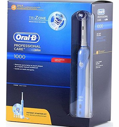 Oral-B Braun Oral-B Professional Care 1000 Electric Toothbrush - Patient Starter Kit (Includes 4 Brush Heads)
